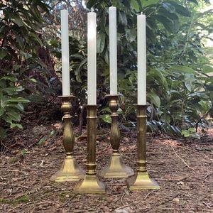 Brass candle sticks